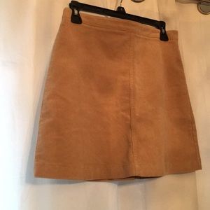 Corduroy tan skirt